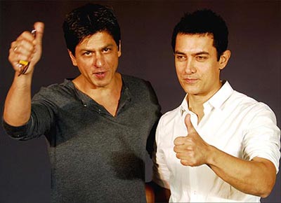 Shahrukh khan with Aamir Khan