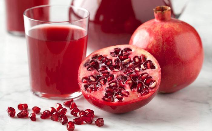 Pomegranate used for lips care