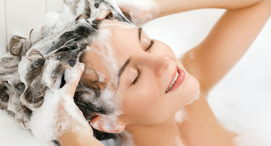 use herbal shampoo