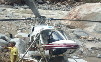 Uttarkashi: Emergency landing of a helicopter engaged in disaster relief