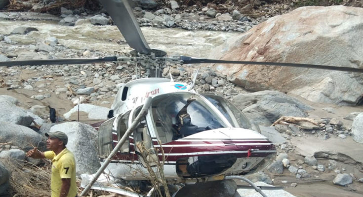 Uttarkashi: Emergency landing of a helicopter engaged in disaster relief
