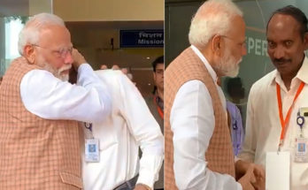 VIDEO: Sitting of ISRO Chief weeping with PM Modi, PM hugged, got emotional too