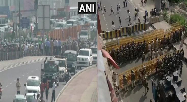 LIVE: Thousands of farmers arrived at UP gate to visit Delhi, heavy police force deployed, road closed