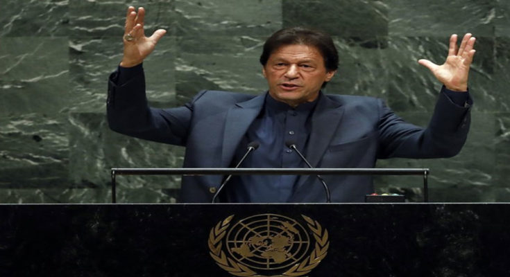 Imran Khan spewing venom against India in UNGA, know what he said about inflammatory things